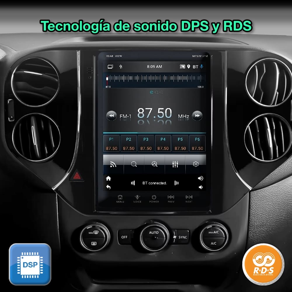 Volkswagen Tiguan 2007-2016 pantalla 9,7”