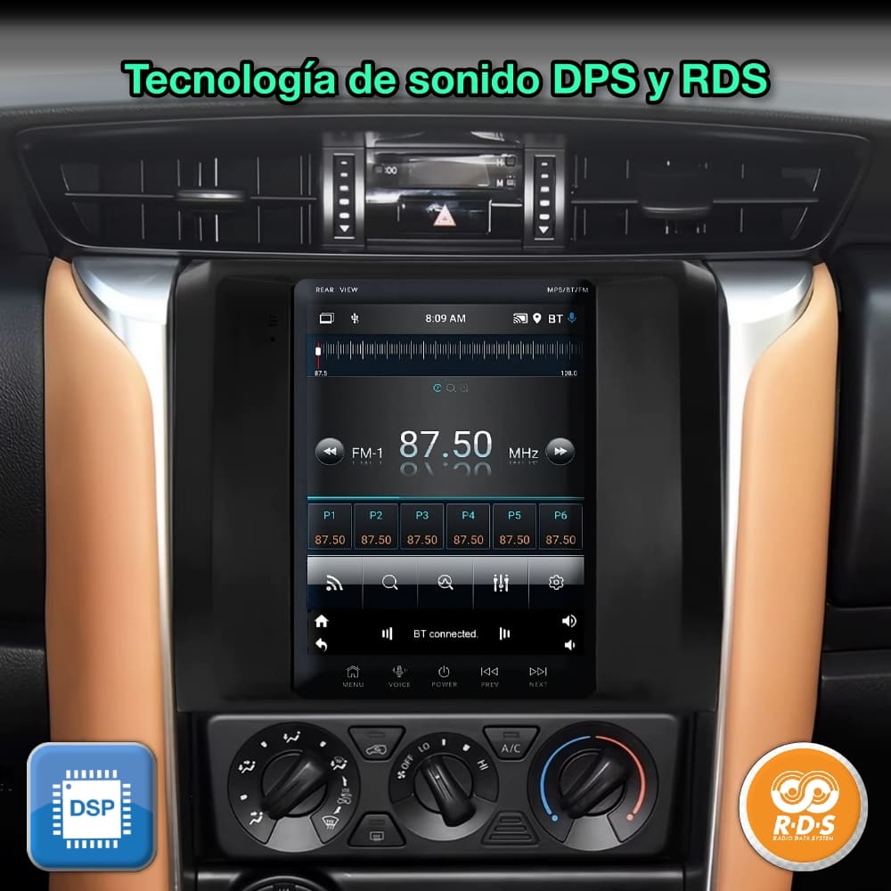 Toyota Fortuner Hilux 2016-2022 pantalla 9,7"