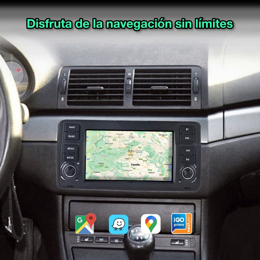 BMW E46 Serie 3 ,1998 - 2006 de 7" pulgadas - Mister Radio GPS