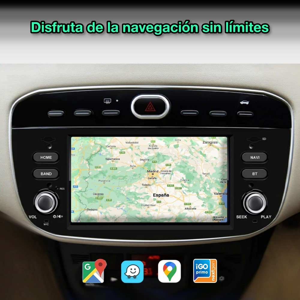 Fiat Linea / Punto 2012-2015 pantalla 7"