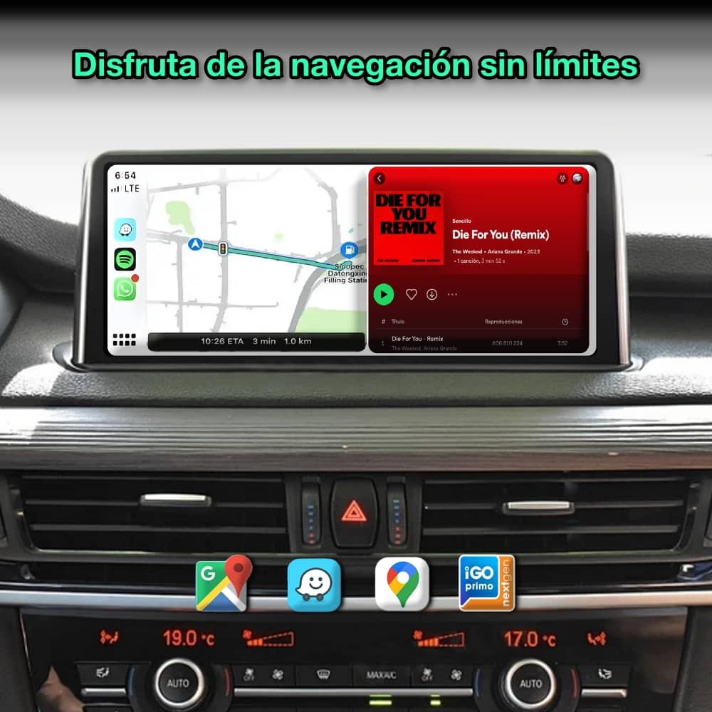 BMW X6 F16, 2014 - 2018 pantalla 10.25” - Mister Radio GPS