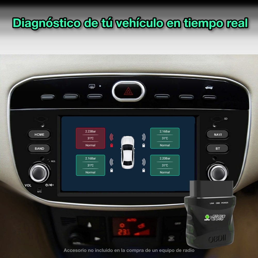 Fiat Linea / Punto 2012-2015 pantalla 7"