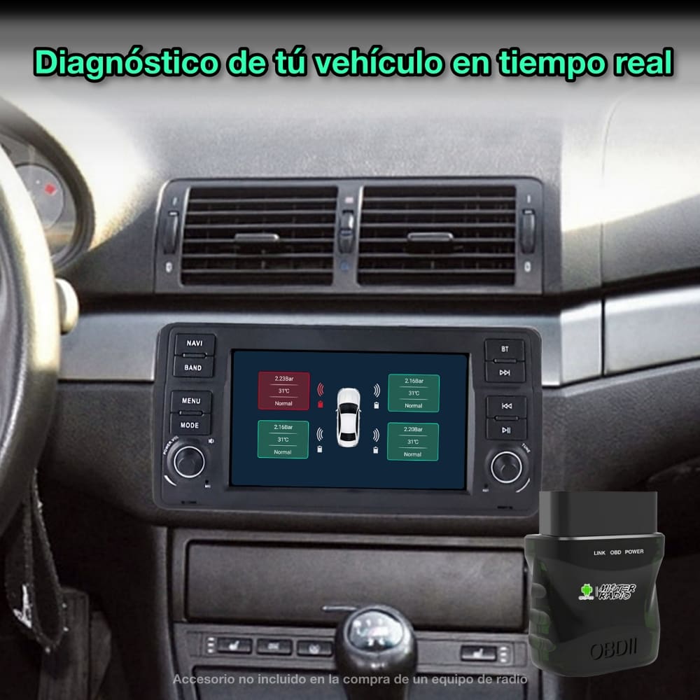 BMW E46 Serie 3 ,1998 - 2006 de 7" pulgadas - Mister Radio GPS