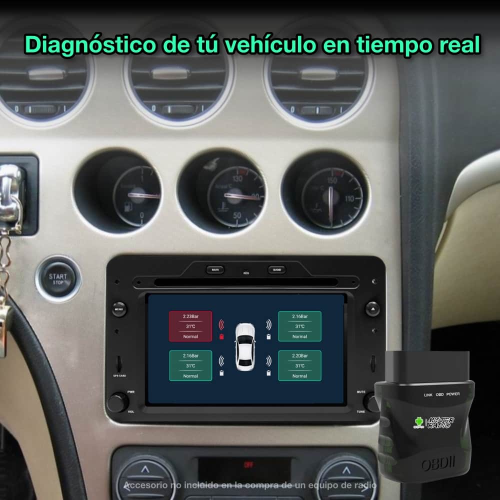 Alfa Romeo Spider, 159, Brera 2006 - 2010 pantalla 6,2" - Mister Radio GPS