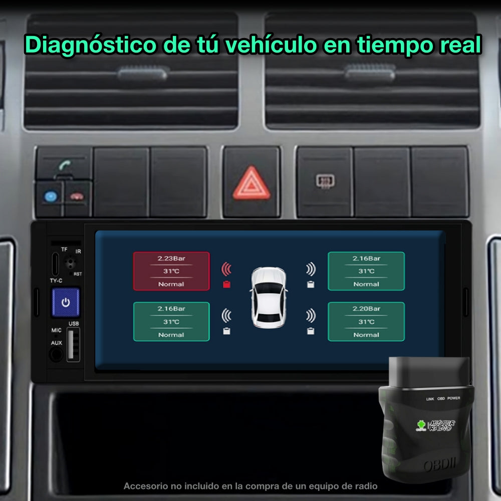 Carplay GPS universal 1 DIN, pantalla 6,86"