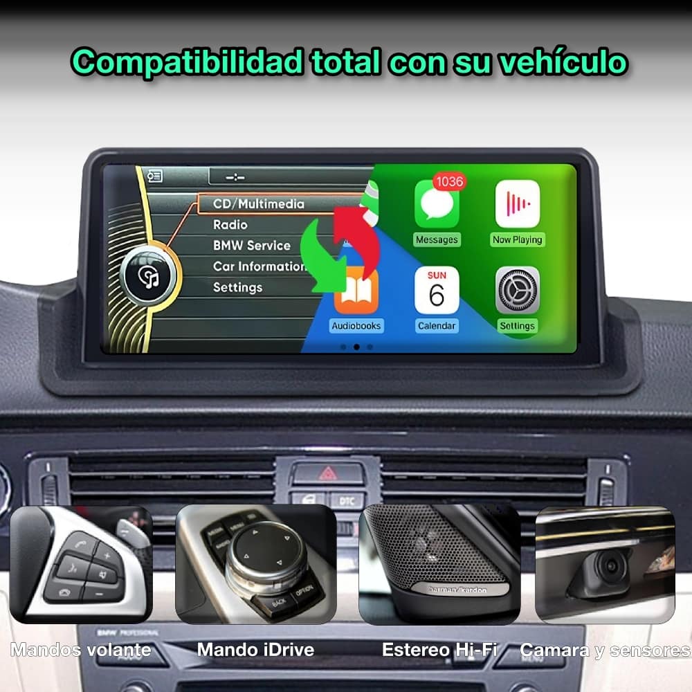 BMW Serie 3 E90, E91, E92, E93, E94, 2005 - 2012 pantalla 10.25” - Mister Radio GPS