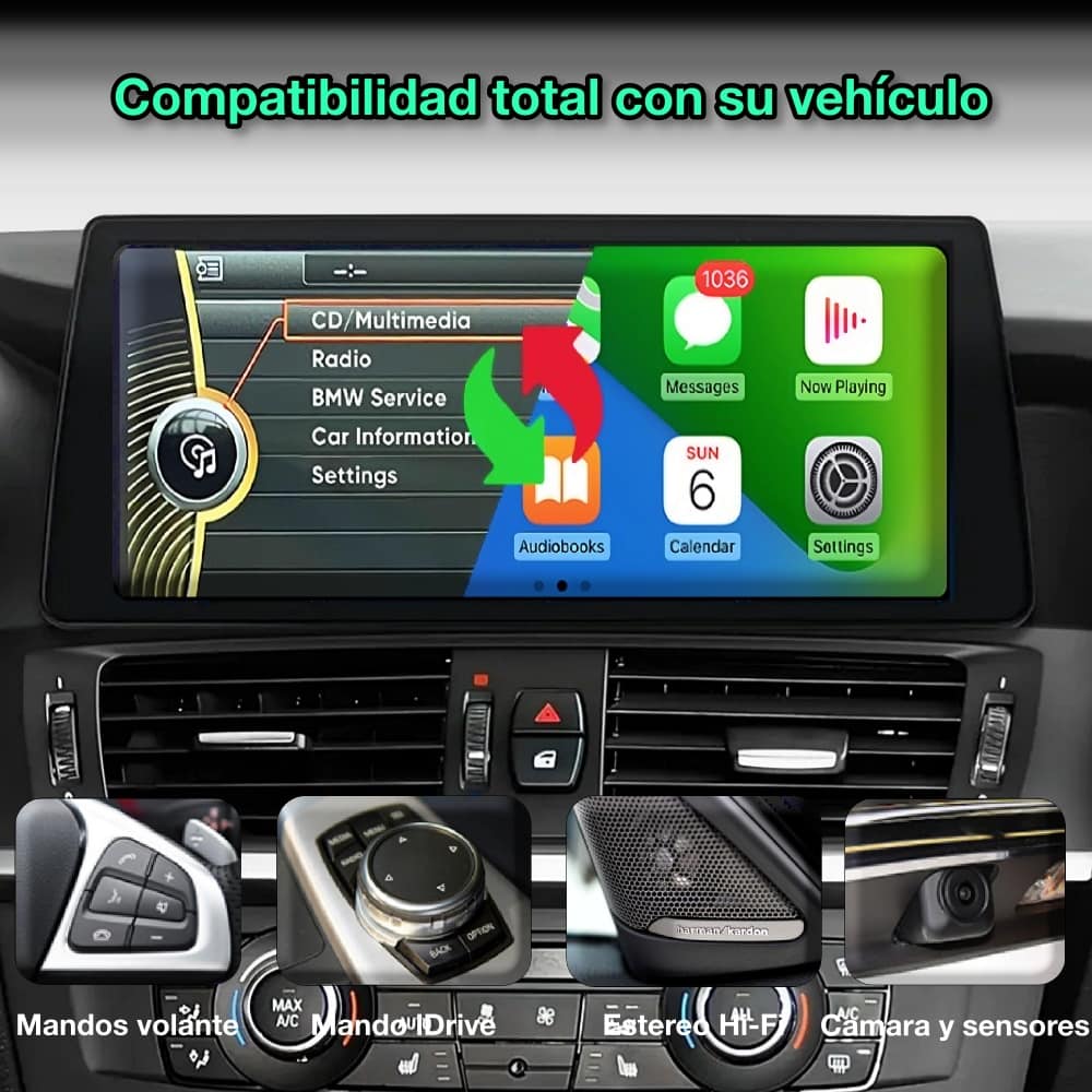 BMW X3 F25, X4 F26 2010-2017 pantalla 10,33”