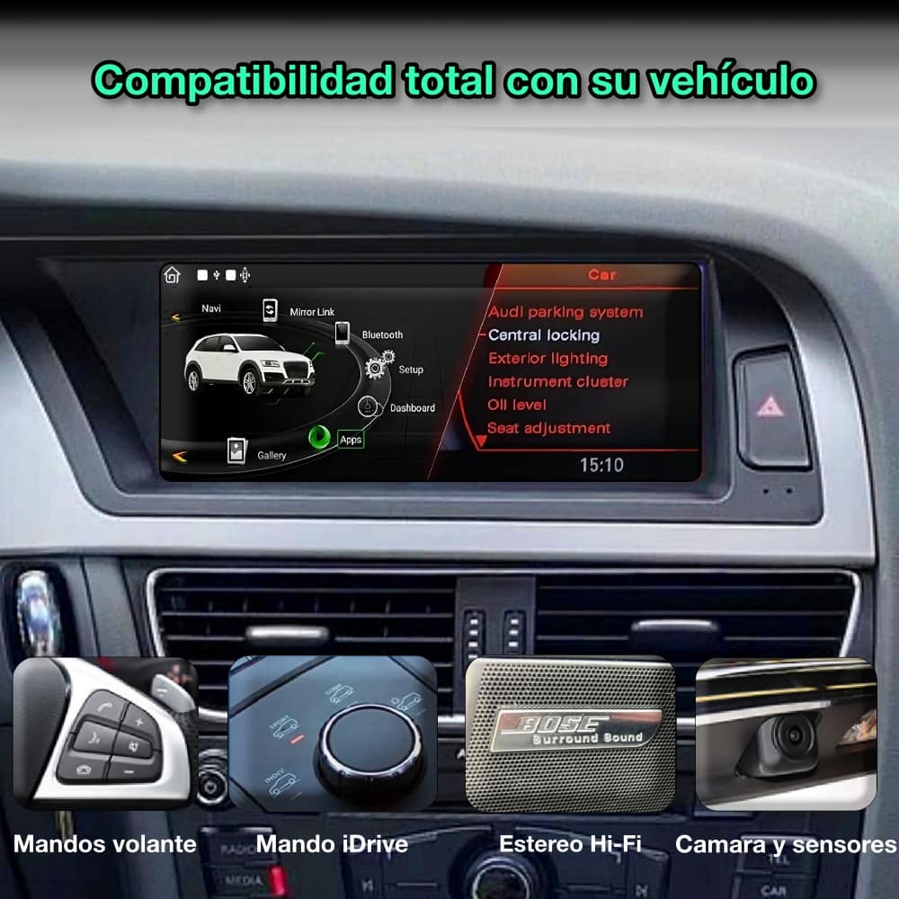 Audi A4 2009 - 2016 pantalla 8,8” - Mister Radio GPS