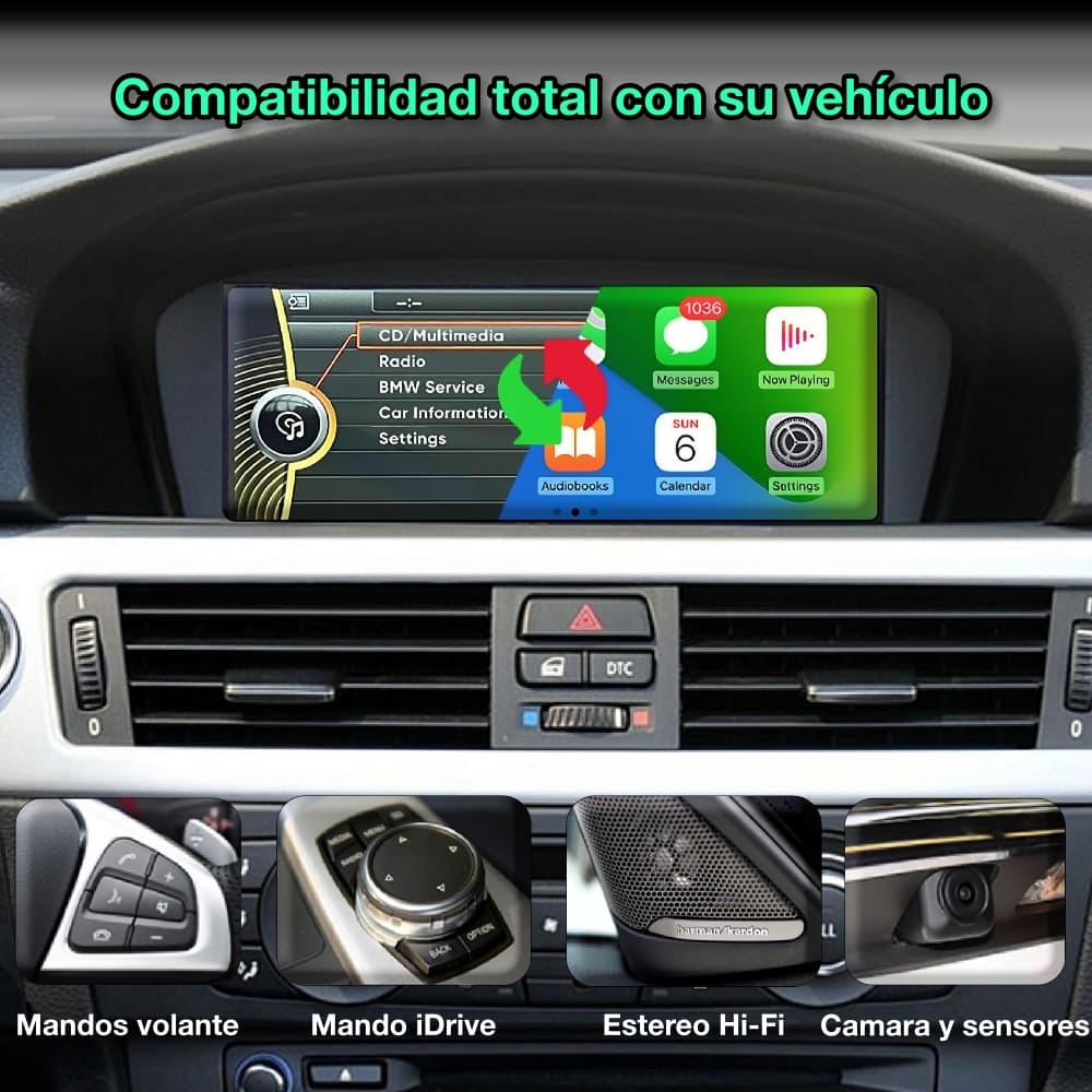 BMW Serie 3, 2005 - 2012 pantalla de 10.25” - Mister Radio GPS