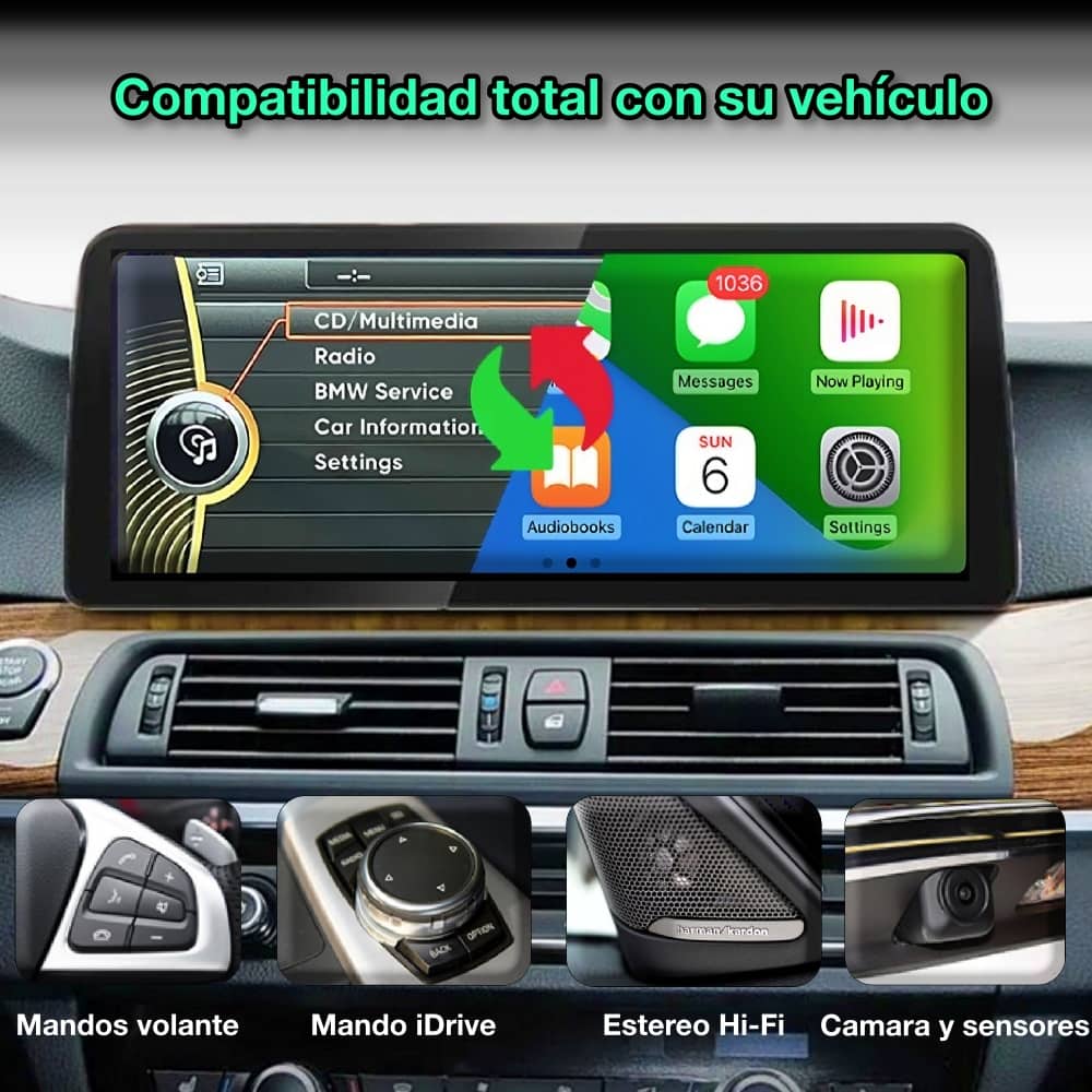 BMW X5 E70, X6 E71, 2007 - 2014 pantalla de 12,3” - Mister Radio GPS