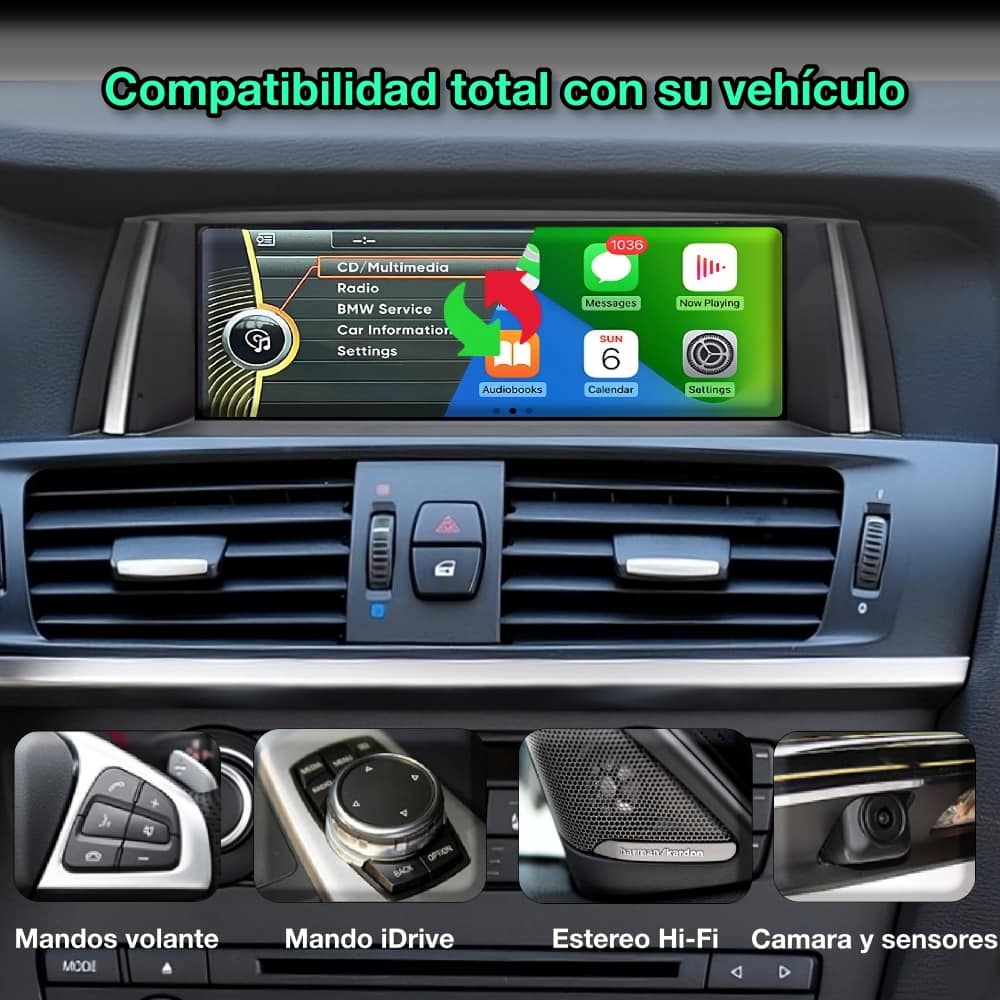 BMW X4 F26, 2014 - 2017 pantalla 10.25” - Mister Radio GPS