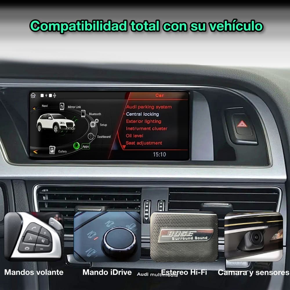 Audi A5 2009 - 2016 pantalla 8.8” - Mister Radio GPS