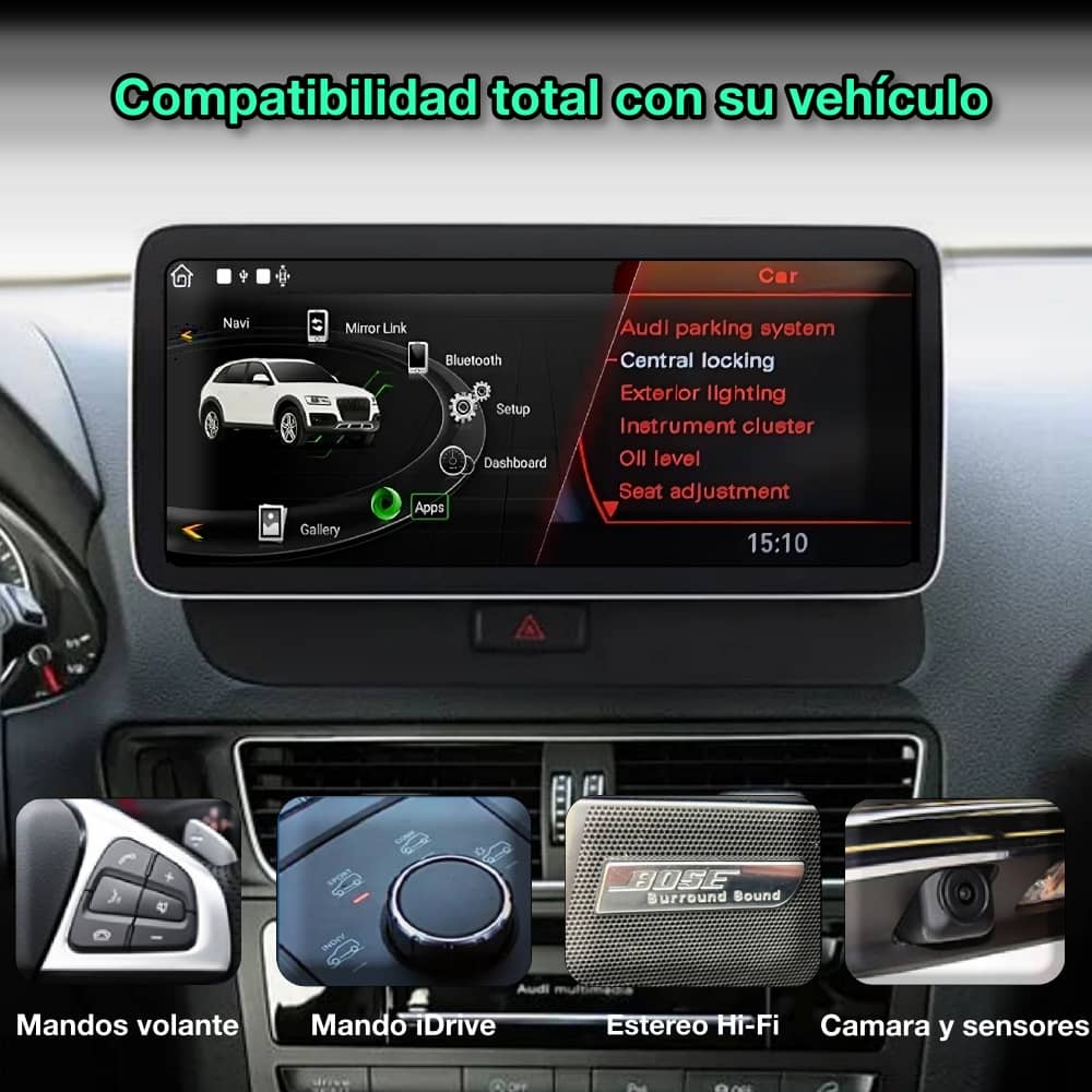Audi Q5 2009 - 2016 pantalla 10.25” - Mister Radio GPS