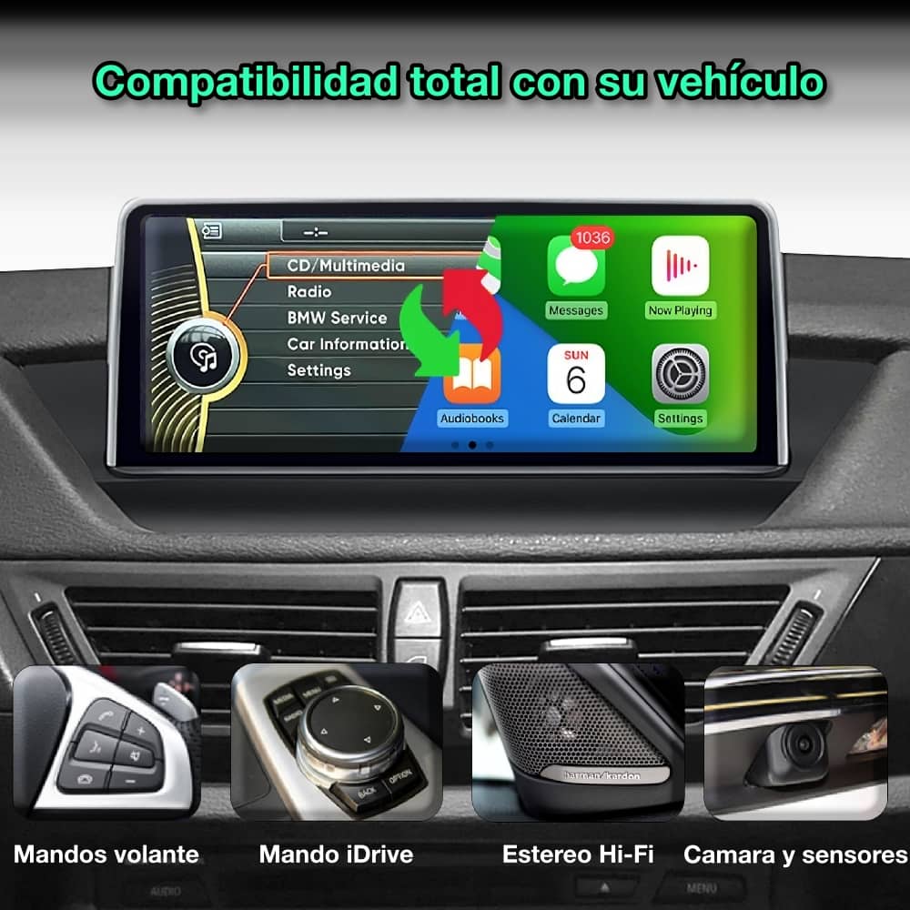 BMW X1 E84, 2009 - 2015 pantalla 10.25” - Mister Radio GPS