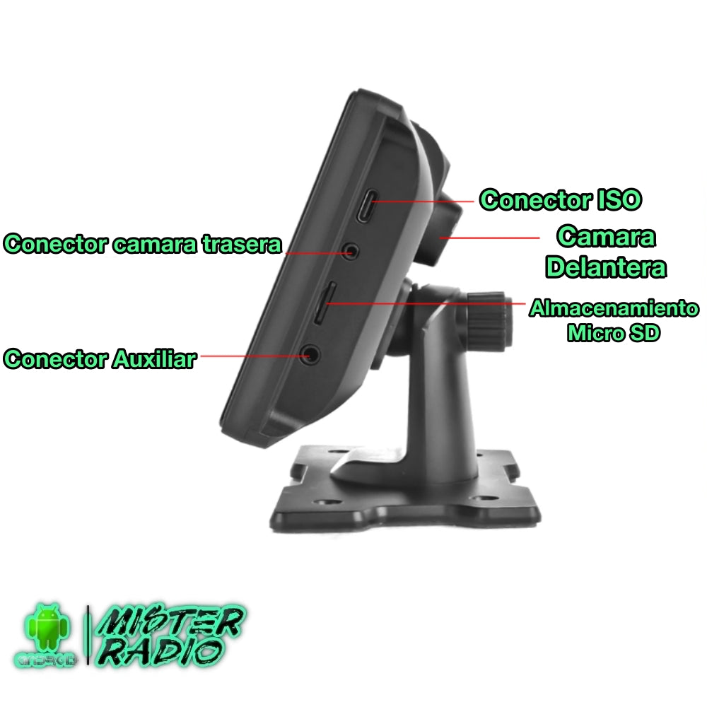 Radio pantalla Carplay universal con camara DVR