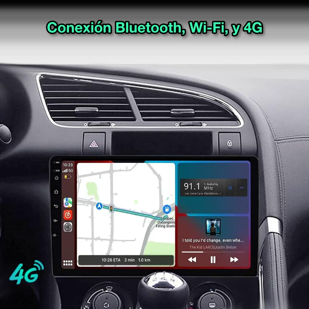 Autoradio 9 Pollici Android 13 Per Peugeot 3008/5008 2009-2015 – 2+64GB, Wireless CarPlay, Android Auto, GPS, DVR, Telecamera Posteriore