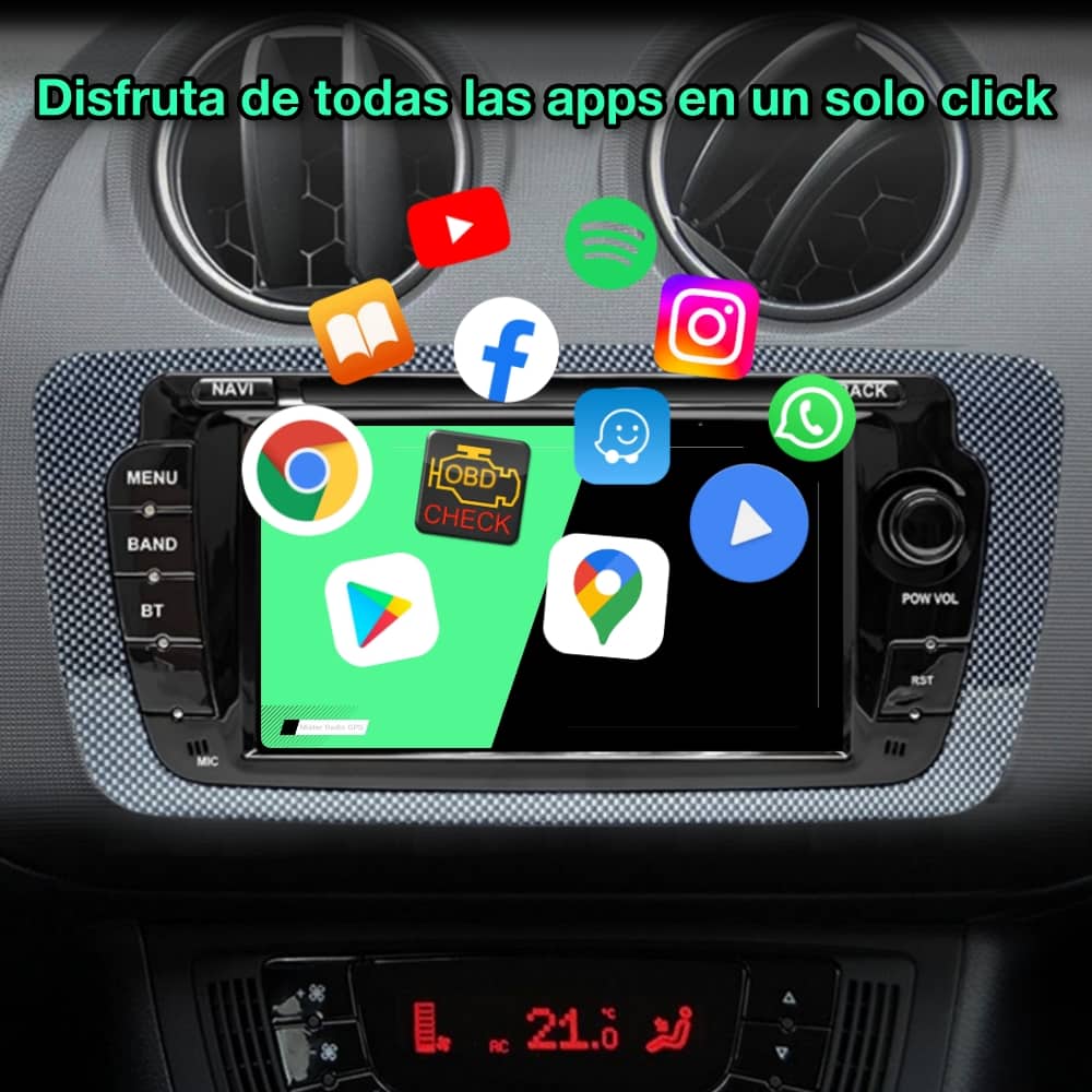 Seat Ibiza 6j 2009-2013 Pantalla 7 Pulgadas