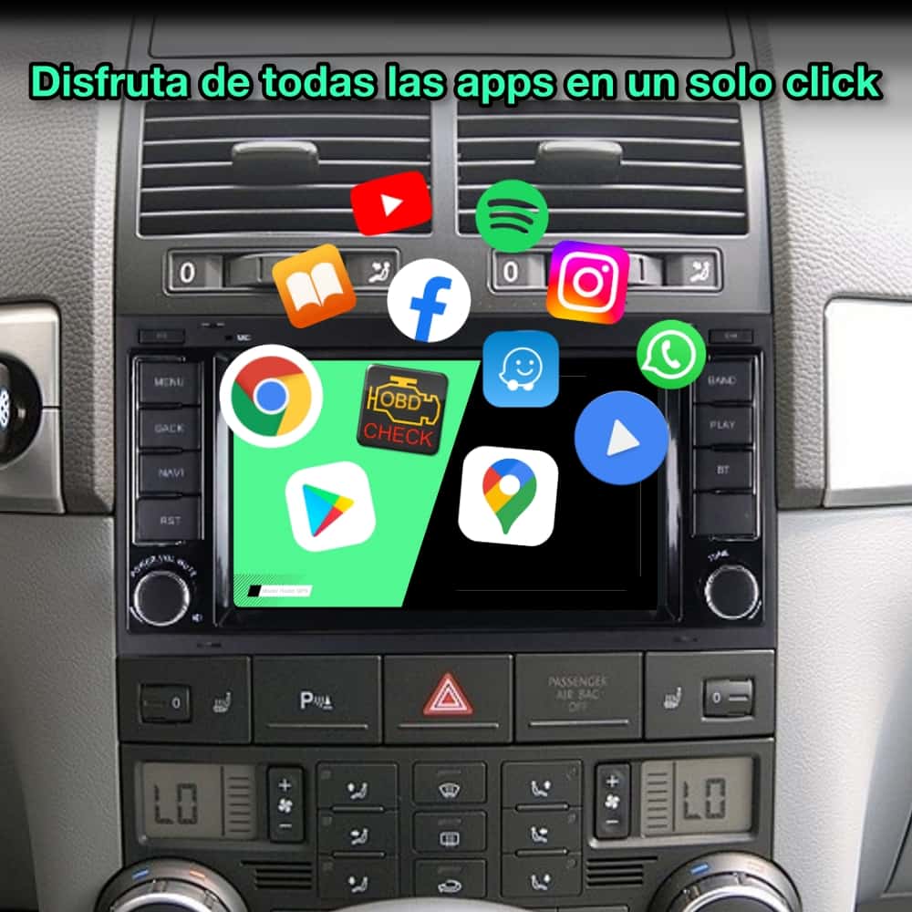 Volkswagen Touareg, Transporter, Multivan 2002-2011 Pantalla 7"