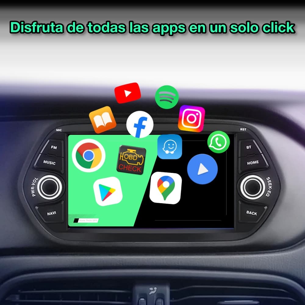 Fiat Egea 2015 - 2017 pantalla 7” - Mister Radio GPS