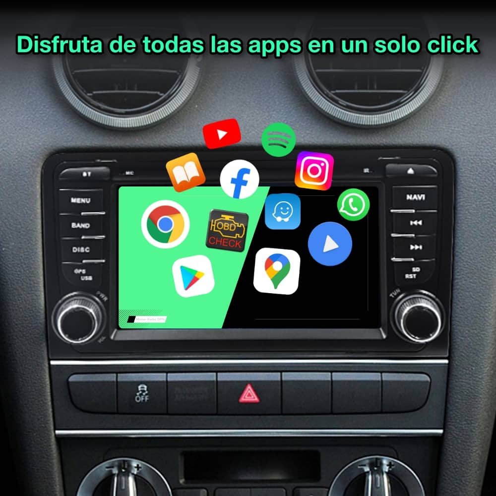 Audi A3, 2003 - 2013 pantalla 7" - Mister Radio GPS