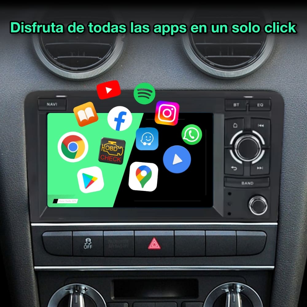 Audi A3, 2003 - 2013 pantalla 7" estilo OEM - Mister Radio GPS