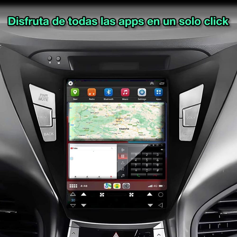 Hyundai Elantra Avante I35 2011-2013 pantalla 9,7”