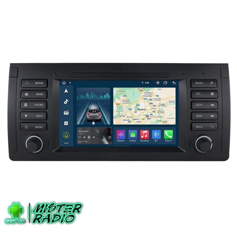 BMW Serie 5 E39, X5 E53 1995 - 2006, 7 Pulgadas - Mister Radio GPS