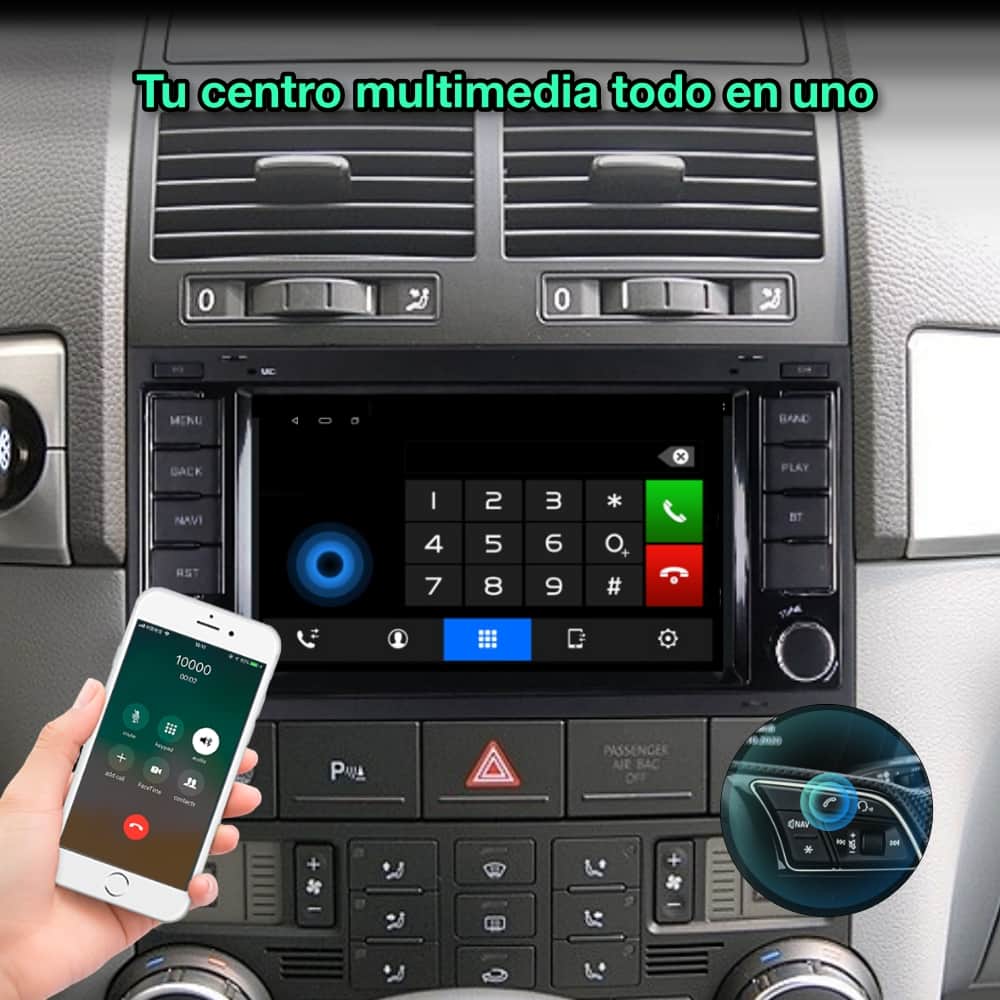 Volkswagen Touareg, Transporter, Multivan 2002-2011 Pantalla 7"