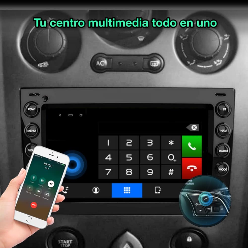 Renault Megane 2, 2002-2009 pantalla 7"