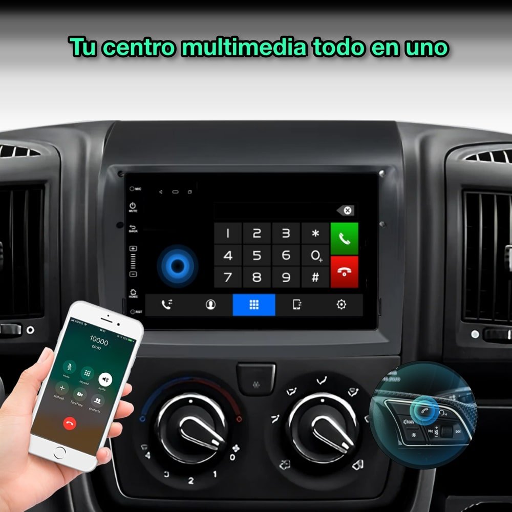 Fiat Ducato 2008 - 2015 pantalla 7” - Mister Radio GPS