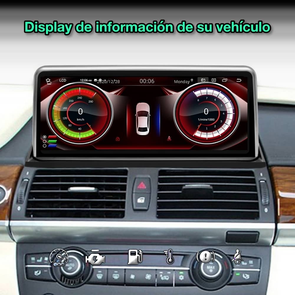 BMW X5 E70, X6 E71, 2007-2014 pantalla de 10.25”