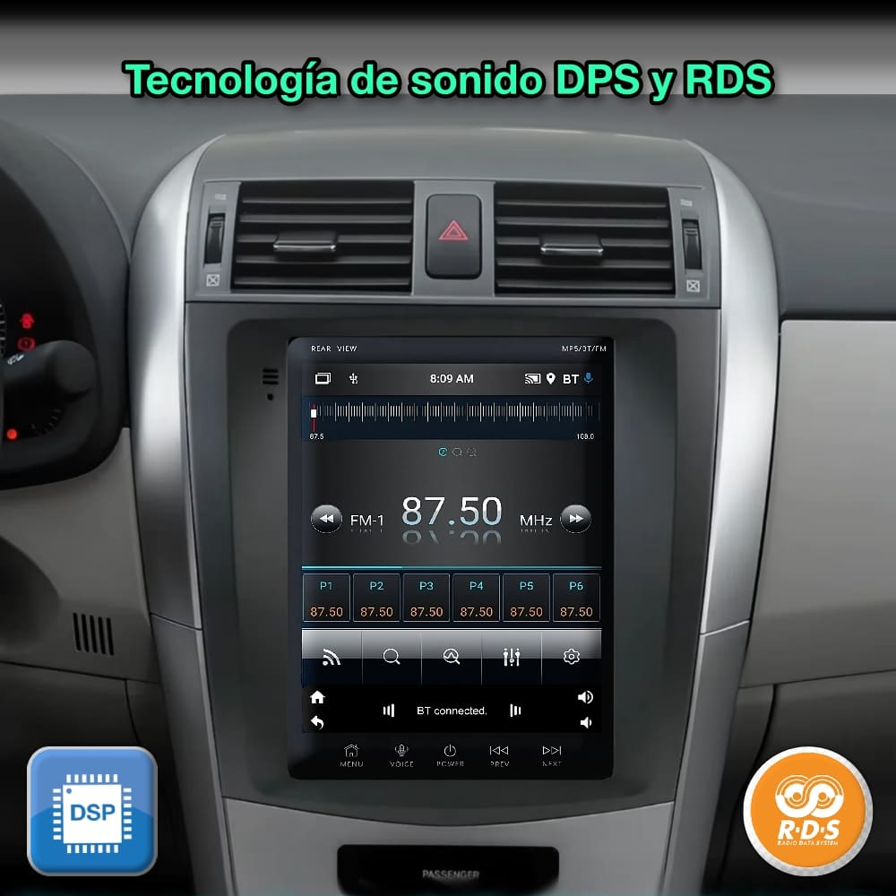 Toyota Corolla 2006-2013 pantalla 9,7”