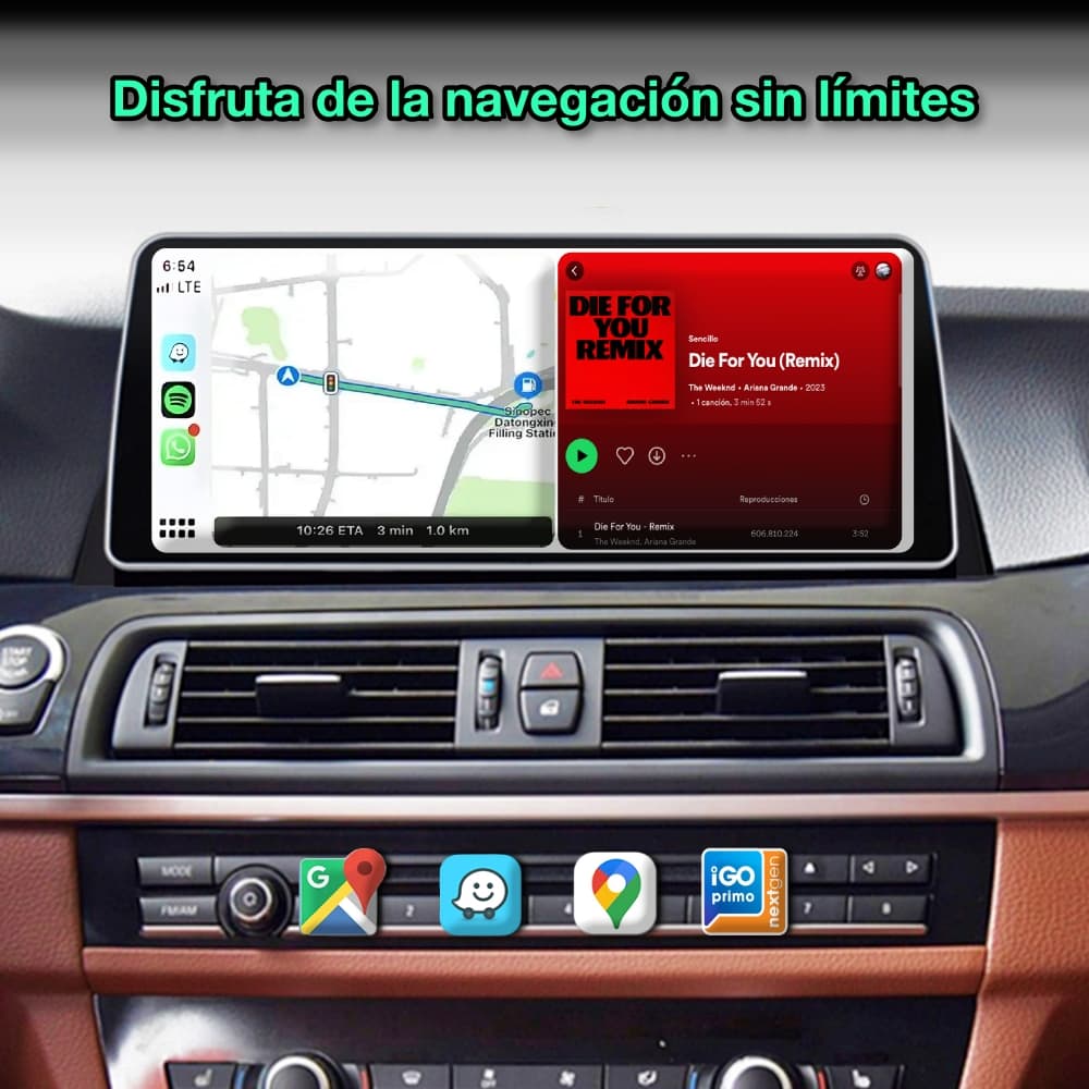 BMW Serie 5, F10, F11, 2011-2016 pantalla 12,3"