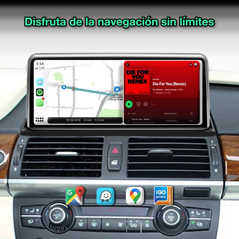 BMW X5 E70, X6 E71, 2007-2014 pantalla de 10.25”