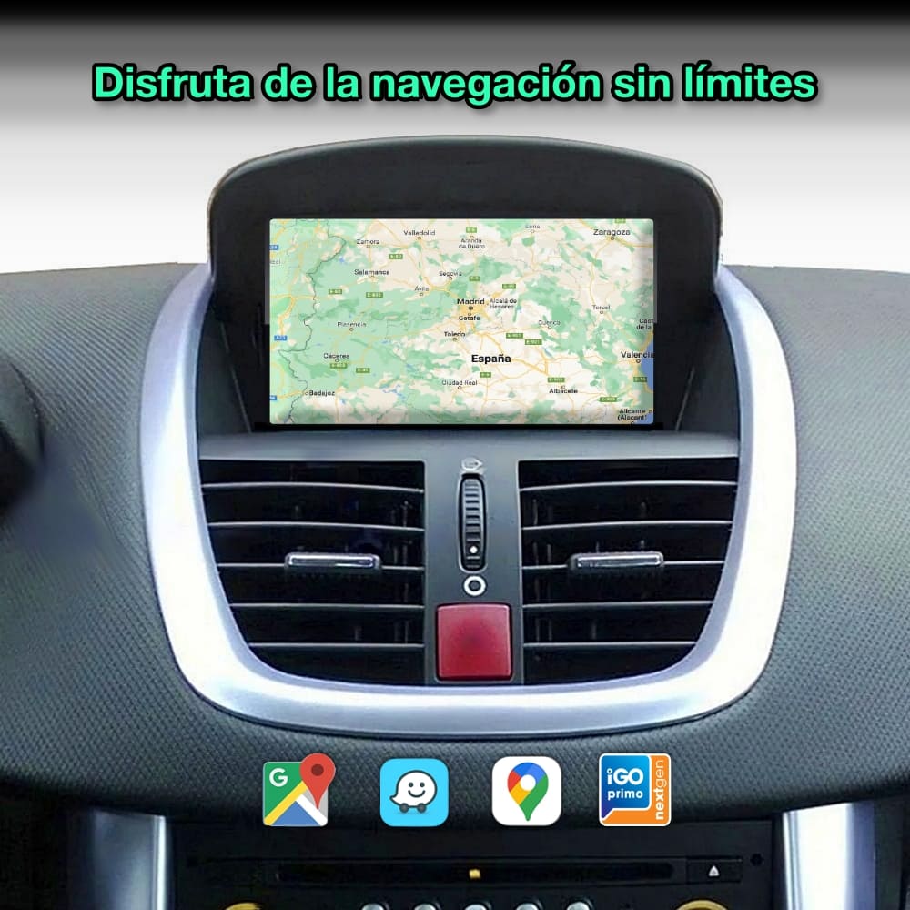 Peugeot 207, 207CC, 2006-2015 pantalla 7"