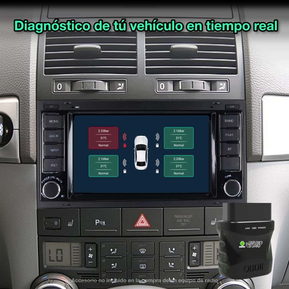 Volkswagen Touareg, Transporter, Multivan 2002-2011 Pantalla 7"