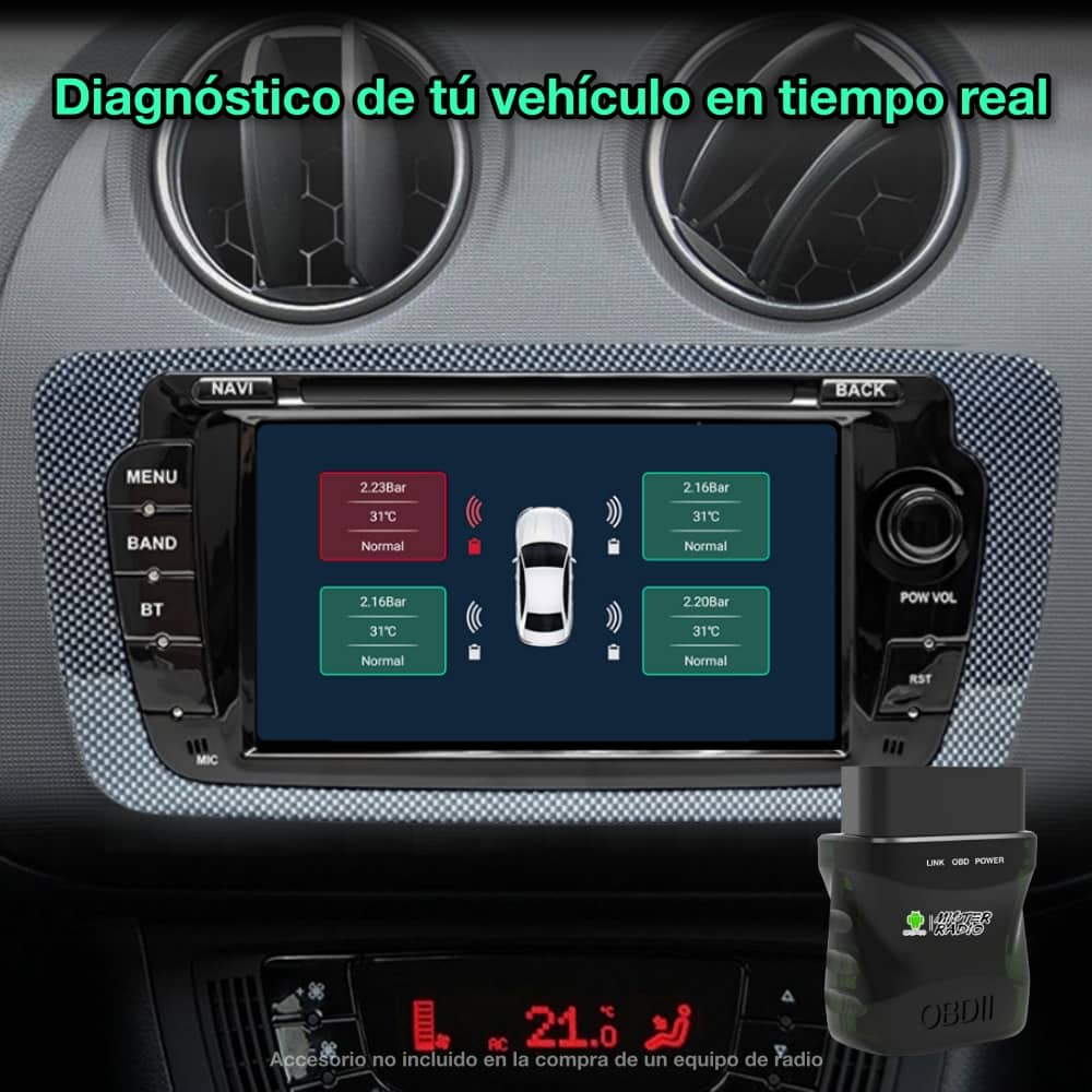 Seat Ibiza 6j 2009-2013 Pantalla 7 Pulgadas