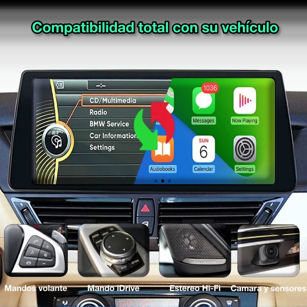 BMW X1 E84, 2009-2015 pantalla 10.33”