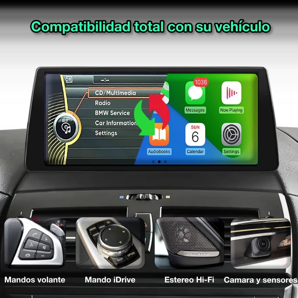 BMW X3 E83 2004-2012 pantalla 10.33”