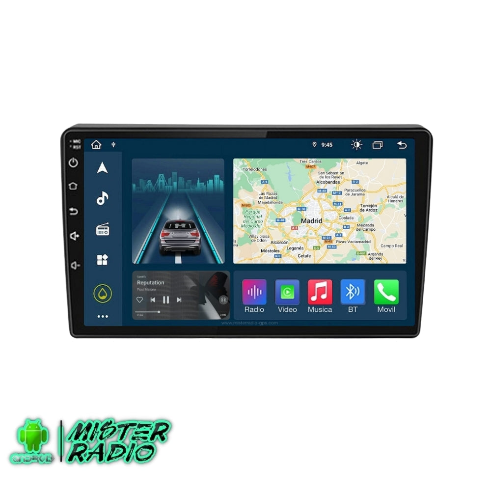  GGBLCS Radio estéreo de coche Android con Carplay Android Auto  para Citroen Berlingo 2008-2019, radio de pantalla táctil de 9 pulgadas con  GPS Navi WiFi Bluetooth FM/RDS cámara de respaldo MIC